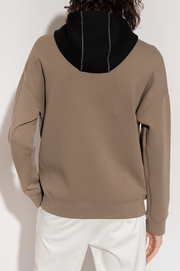 【EMPORIO ARMANI】 Men's String Hem Hoodie ★ Brown $_12.JPG?set_id=880000500F